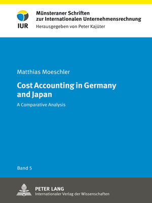 cover image of Cost Accounting in Germany and Japan